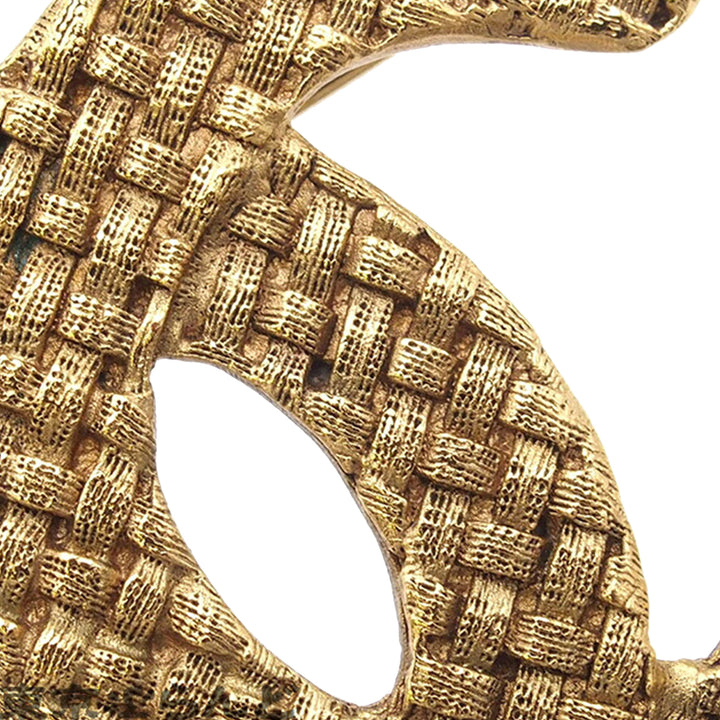 Gold Plated CC Brooch Gold - Gaby Paris