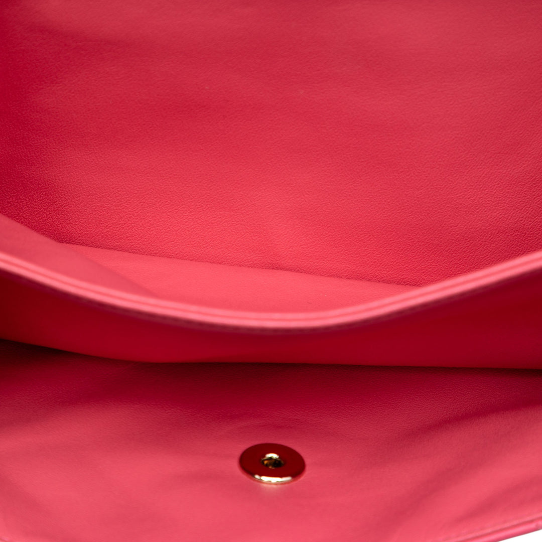 Chanel Medium Matelassé Cuir d’agneau 3 Compartment à rabat