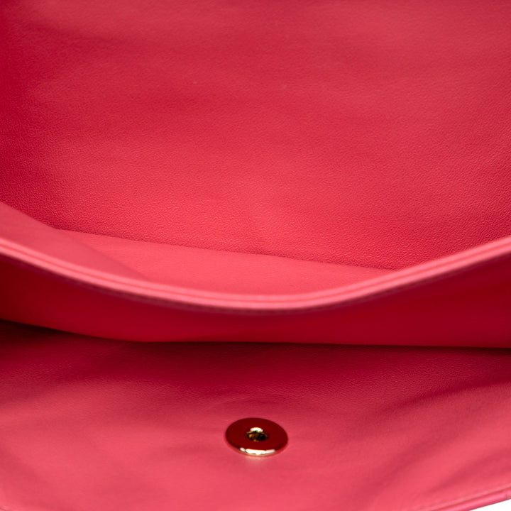 Chanel Medium Matelassé Cuir d’agneau 3 Compartment à rabat
