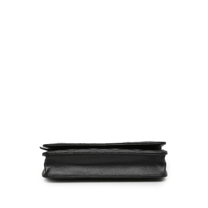 Chanel Sac bandoulière CC Matelassé Wallet on Chain Cuir caviar Noir – vue 3 – GABY PARIS