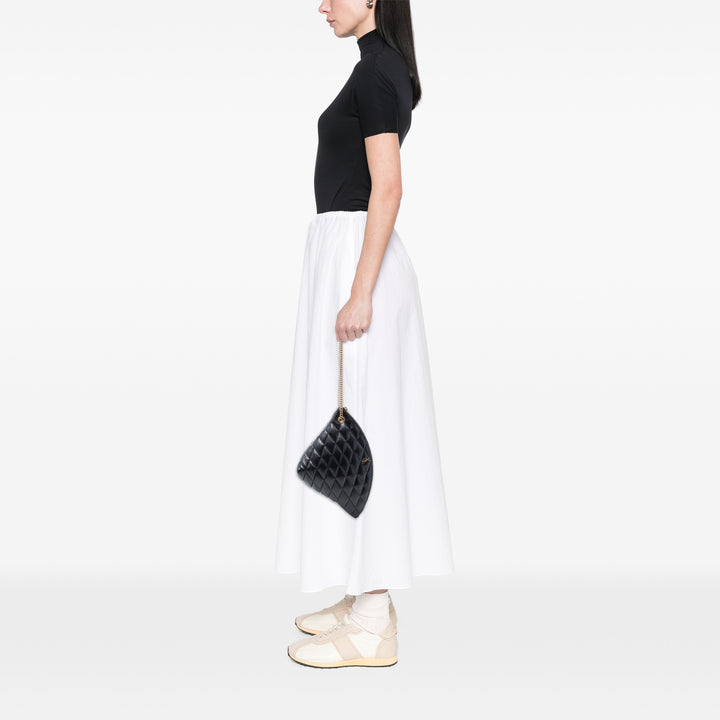 Saint Laurent Large Matelassé Cuir d’agneau Sade Triangle Pochette