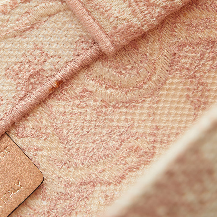 Medium Toile de Jouy Book Tote Pink - Gaby Paris
