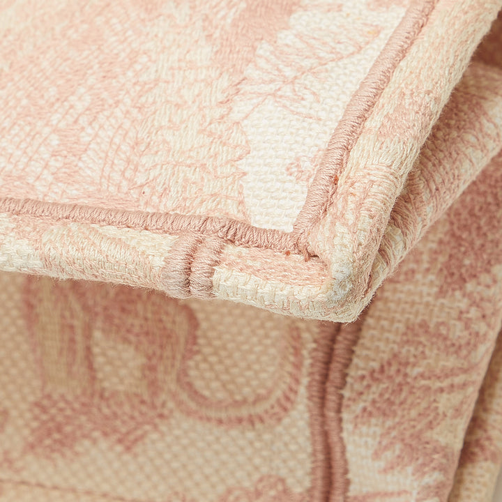Medium Toile de Jouy Book Tote Pink - Gaby Paris