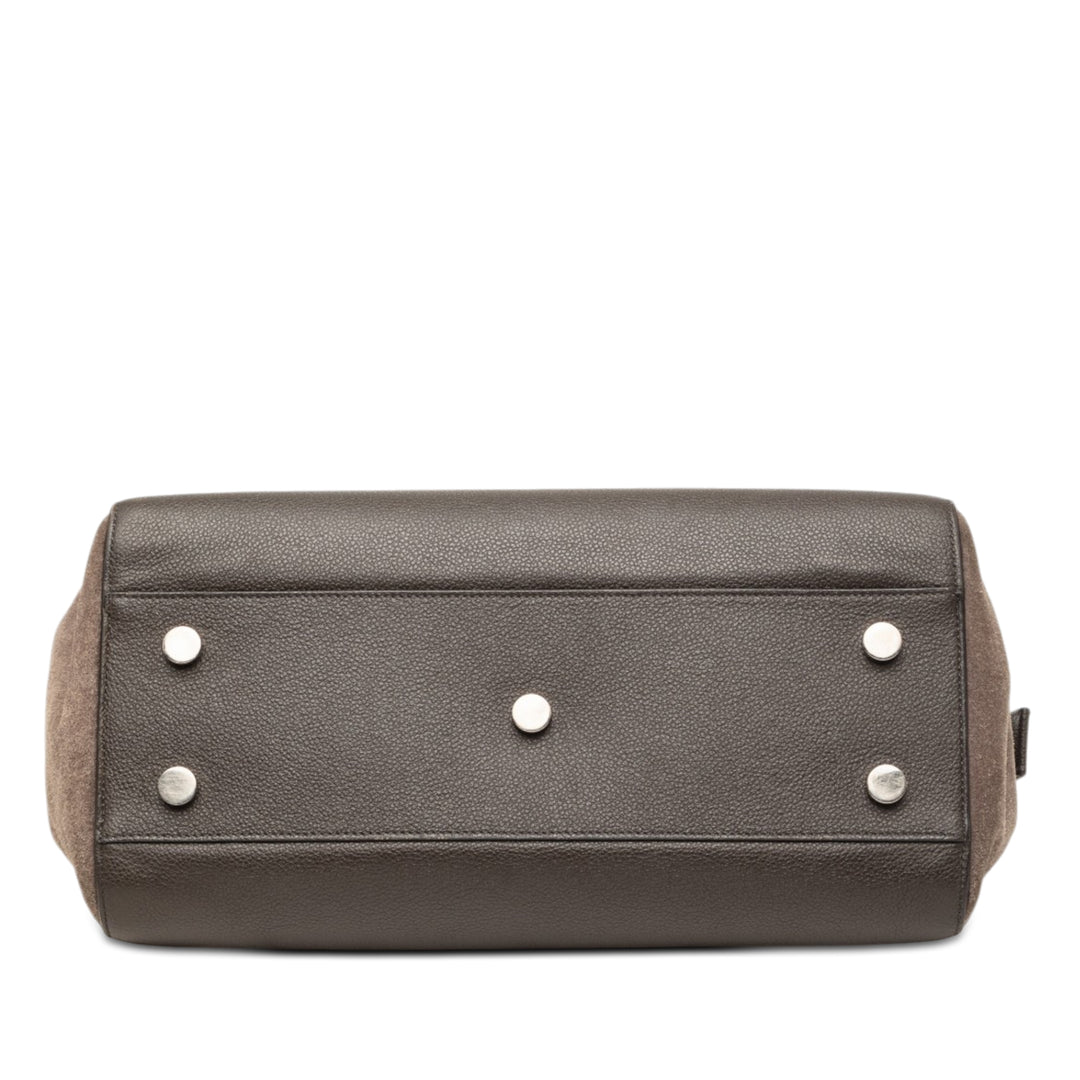 Saint Laurent Small Cuir et Daim Rive Gauche Cabas Cabas
