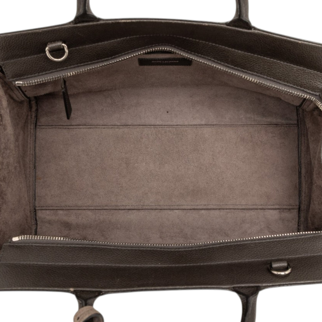 Saint Laurent Small Cuir et Daim Rive Gauche Cabas Cabas