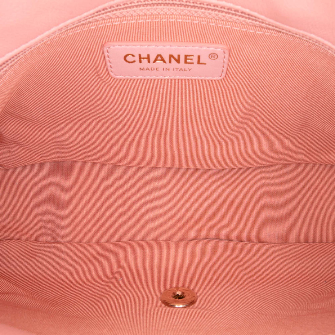 Mini Tweed Pearl Top Handle Flap Pink - Gaby Paris