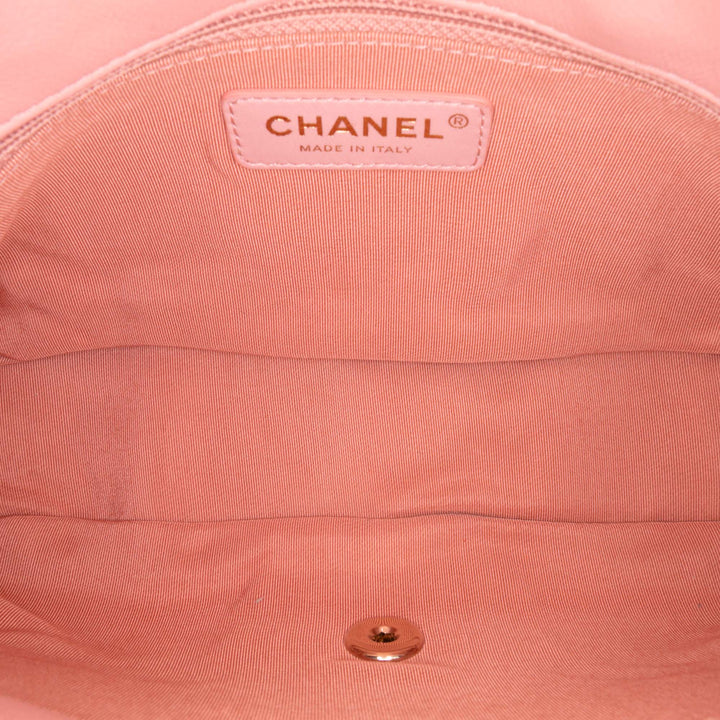 Mini Tweed Pearl Top Handle Flap Pink - Gaby Paris
