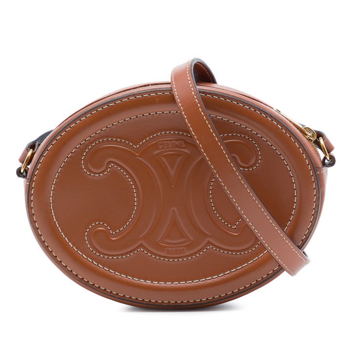 Celine Triomphe Ovale Sac Petit Cuir de veau
