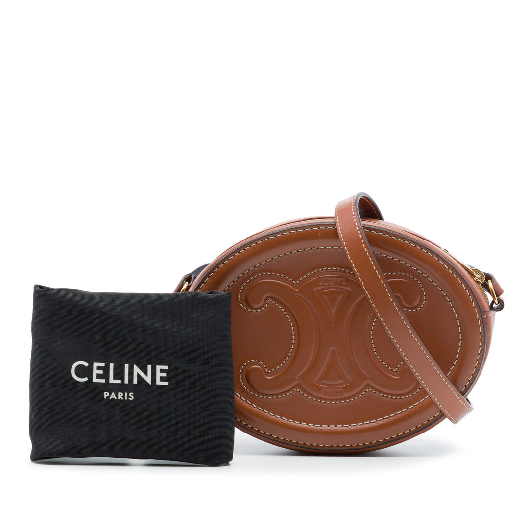 Celine Triomphe Ovale Sac Petit Cuir de veau