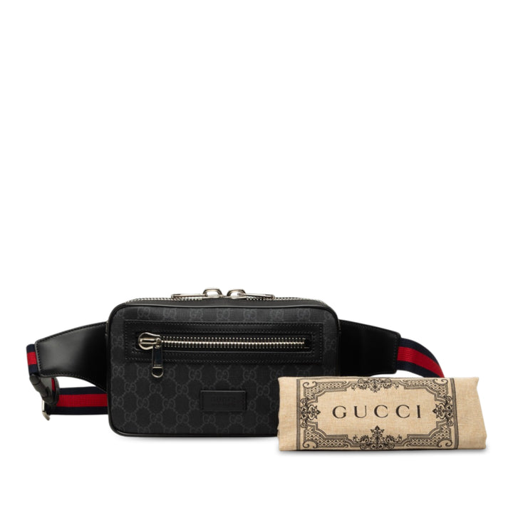 Gucci Web Sac ceinture GG Supreme Noir