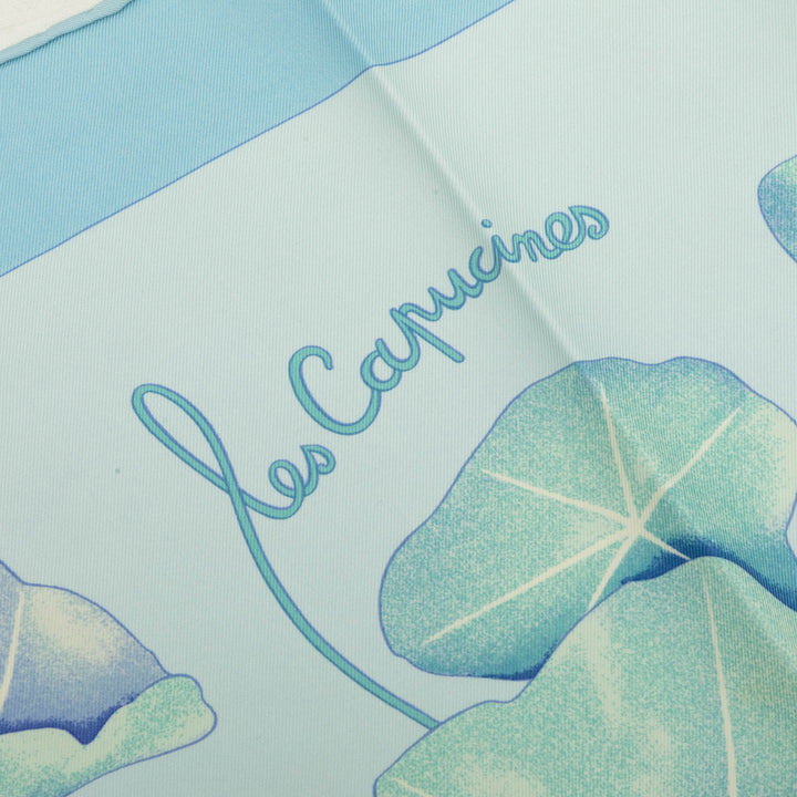 Hermès Les Capucines Foulard 90 Bleu