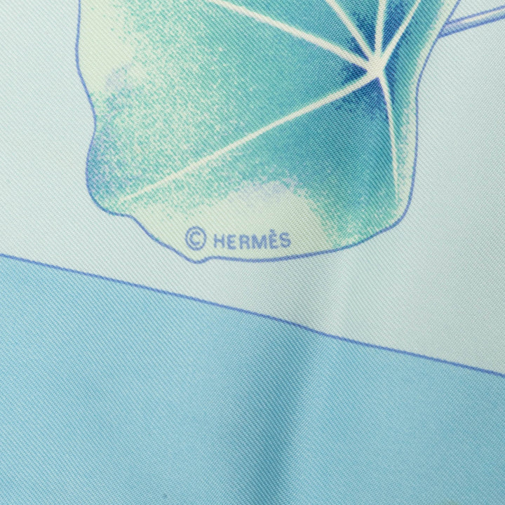 Hermès Les Capucines Foulard 90 Bleu