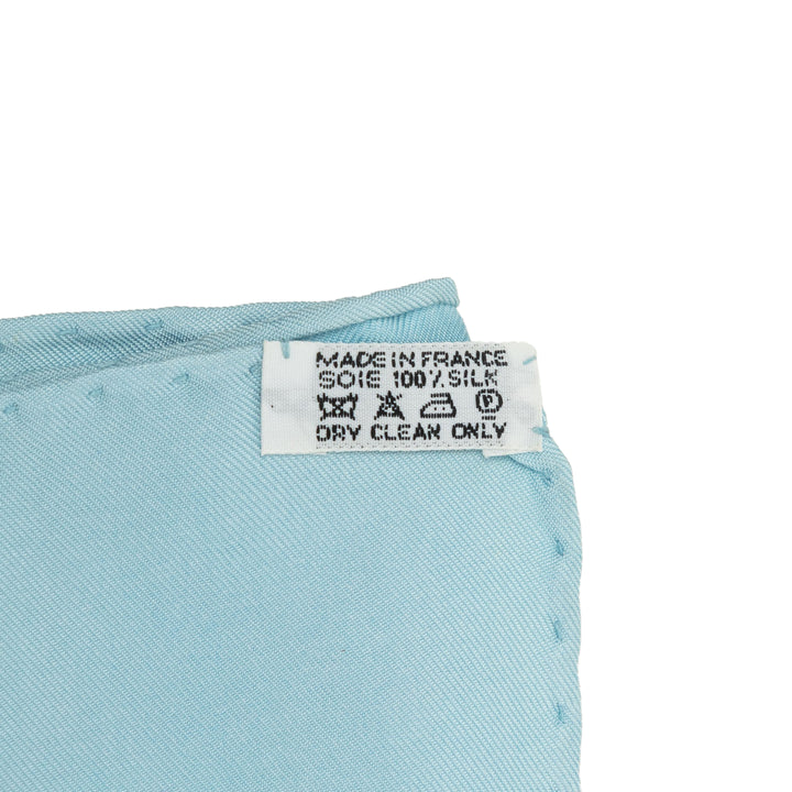 Hermès Les Capucines Foulard 90 Bleu