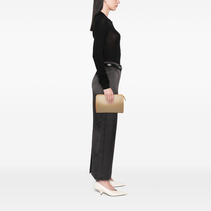 Celine Pochette Macadam Toile enduite Beige – vue 6 – GABY PARIS