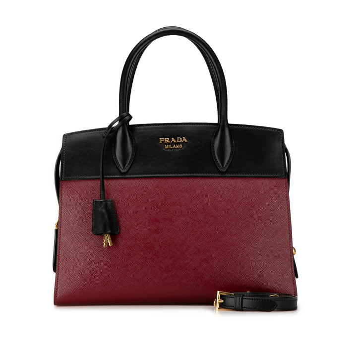 Saffiano Lux Esplanade Tote Red - Gaby Paris