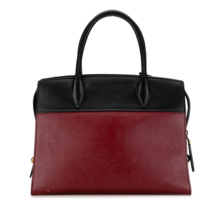 Saffiano Lux Esplanade Tote Red - Gaby Paris