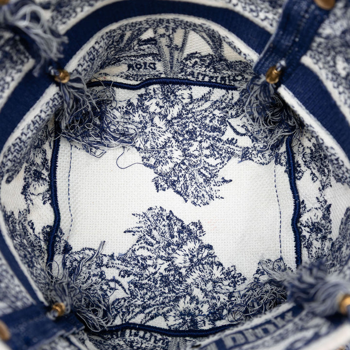 Dior Toile brodé Reve d Infini D Bubble Bucket Sac