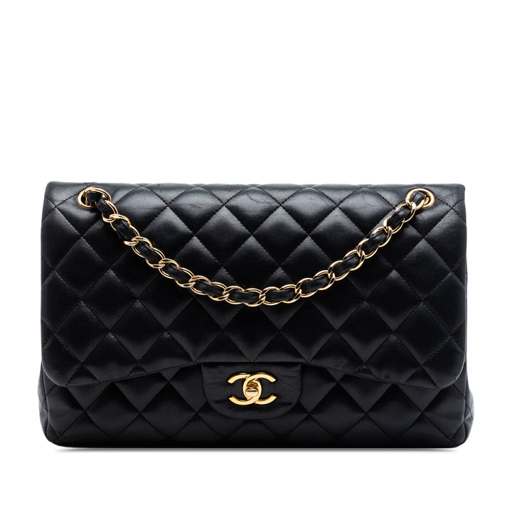 Chanel Jumbo Classic Cuir d’agneau Double rabat