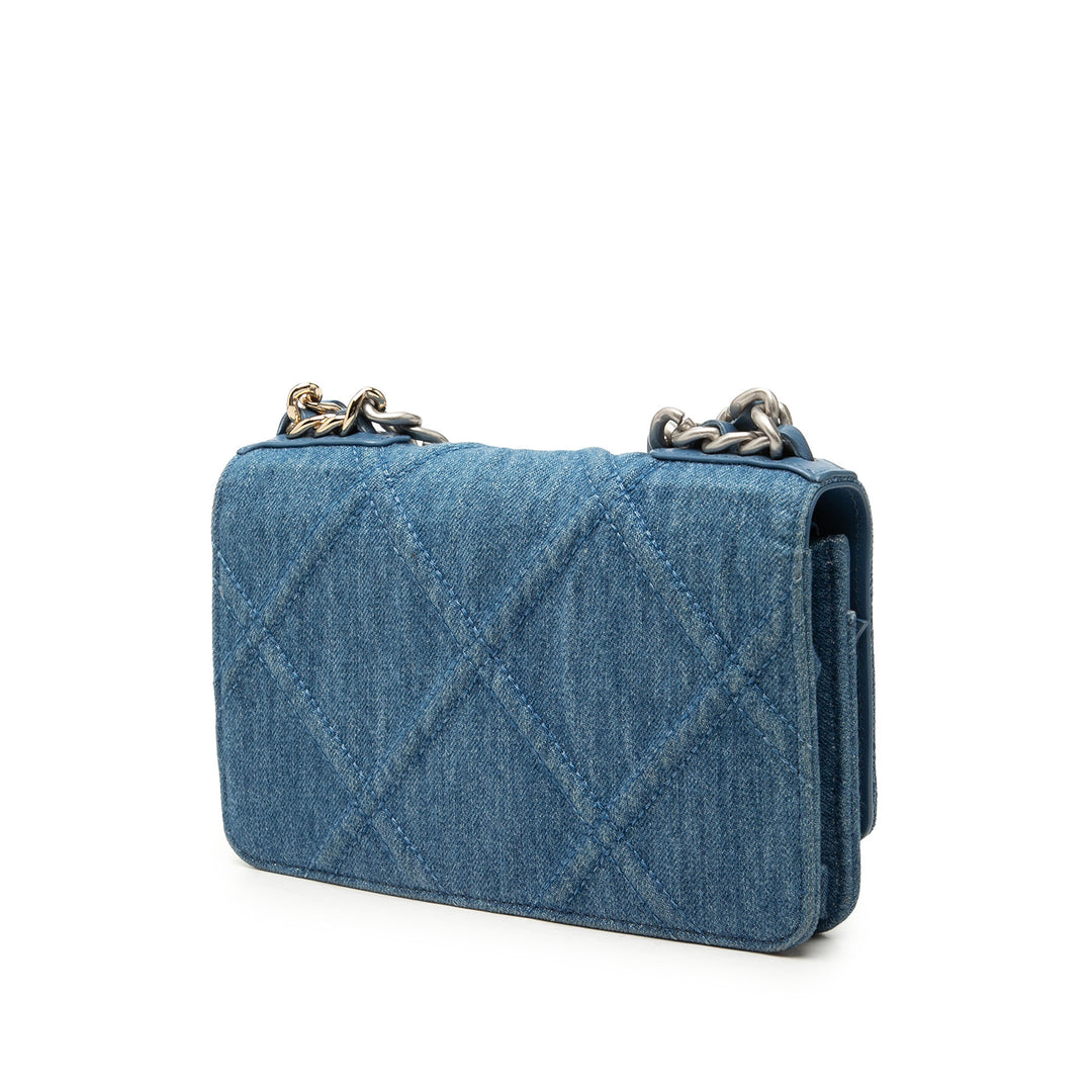 19 à rabat Wallet on Chain Jean Bleu