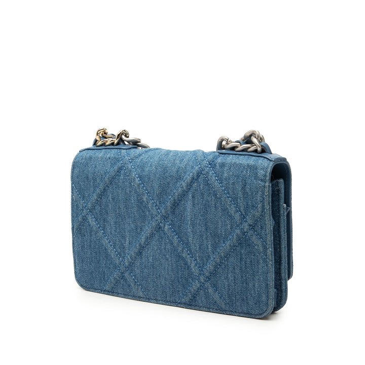 19 à rabat Wallet on Chain Jean Bleu