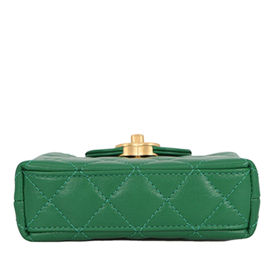 vieilli Kelly Cabas Nano Cuir de veau Vert