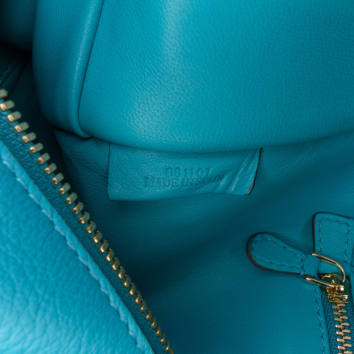 LOEWE Tricolor Cuir Amazona 36 Bleu