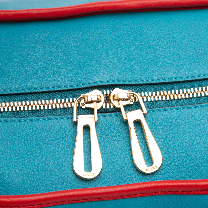 LOEWE Tricolor Cuir Amazona 36 Bleu