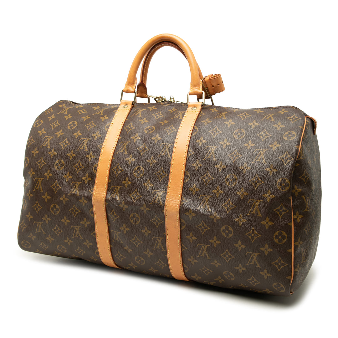 Louis Vuitton Keepall 50 Monogram Marron – vue 2 – GABY PARIS