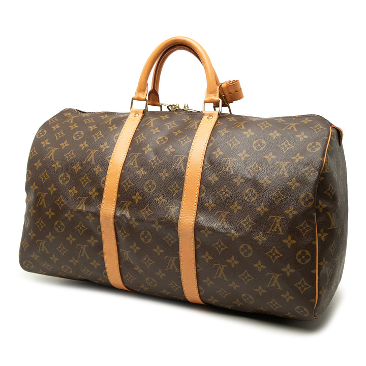 Louis Vuitton Keepall 50 Monogram Marron – vue 2 – GABY PARIS