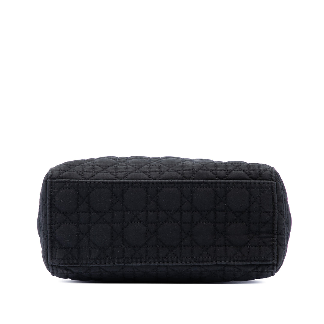 Dior Microcannage Lady Dior Mini Noir – vue 3 – GABY PARIS