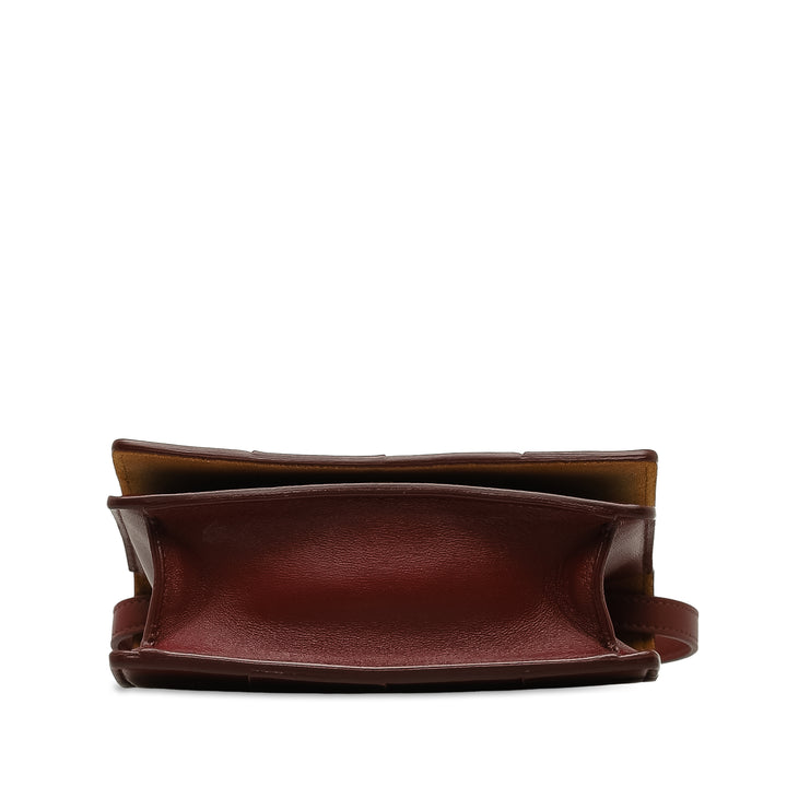 Bottega Veneta Nappa Intrecciato Cassette Sac porté croisé Rouge