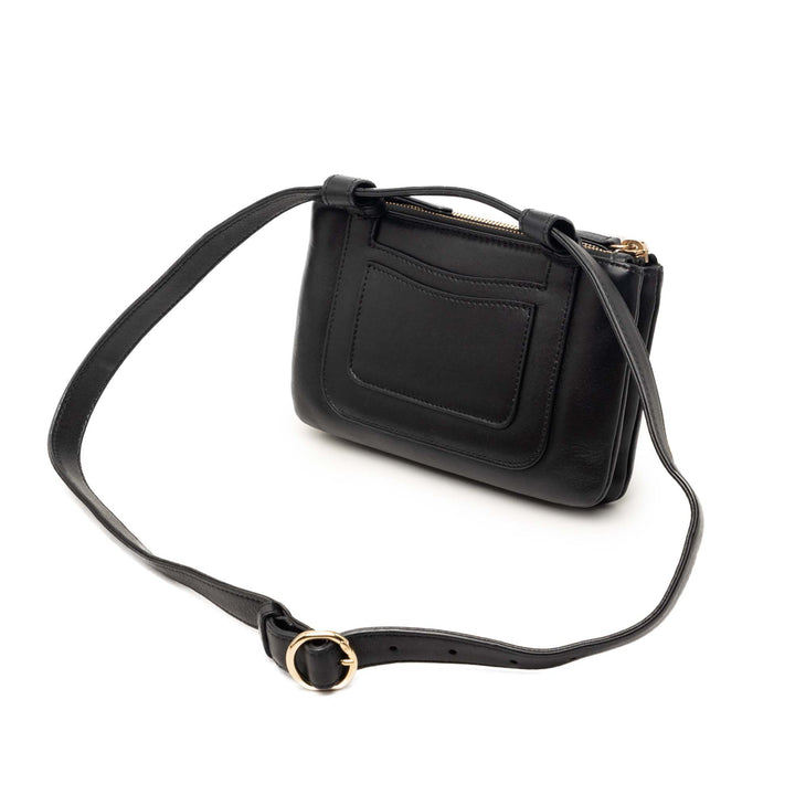 Chanel Cuir d’agneau Mania Double Zip Sac ceinture