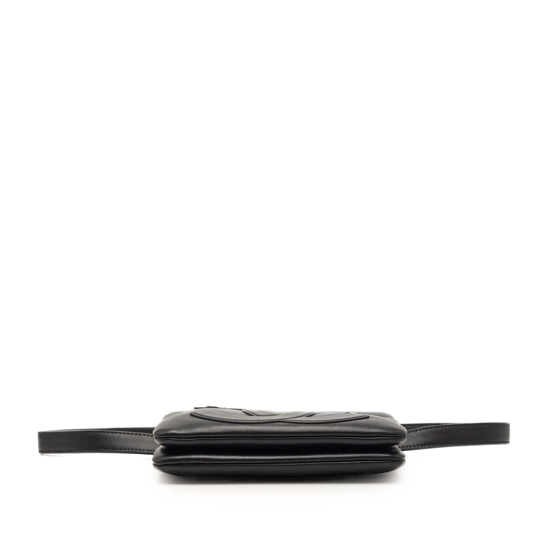 Chanel Cuir d’agneau Mania Double Zip Sac ceinture