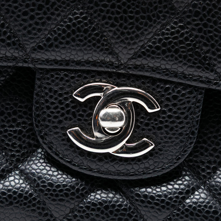 Chanel Medium Classic Caviar Double rabat