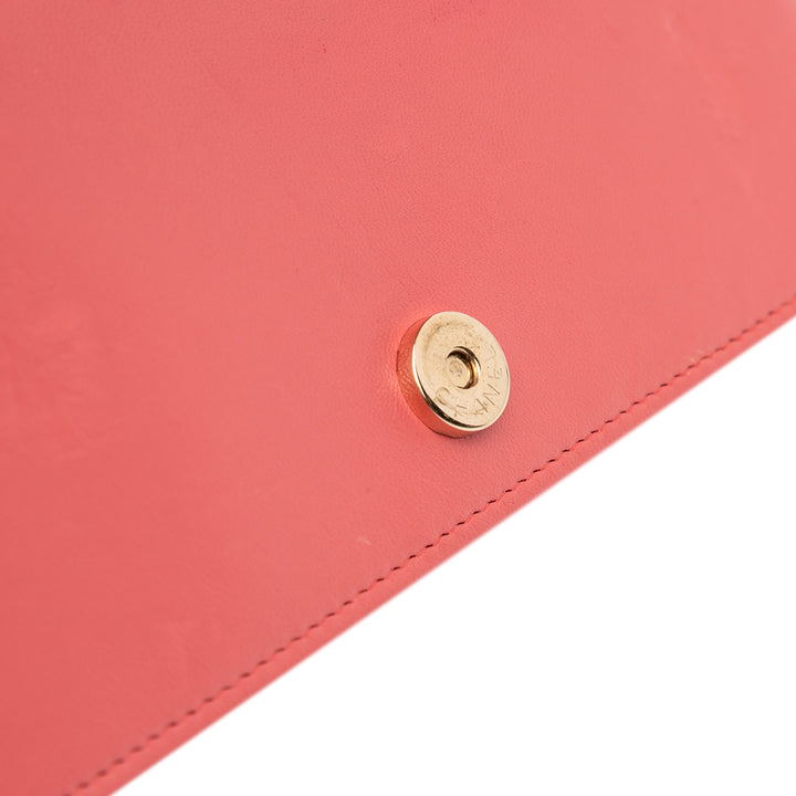Chanel Cuir d’agneau Boy Portefeuille On Chain Rose – GABY PARIS Authentique