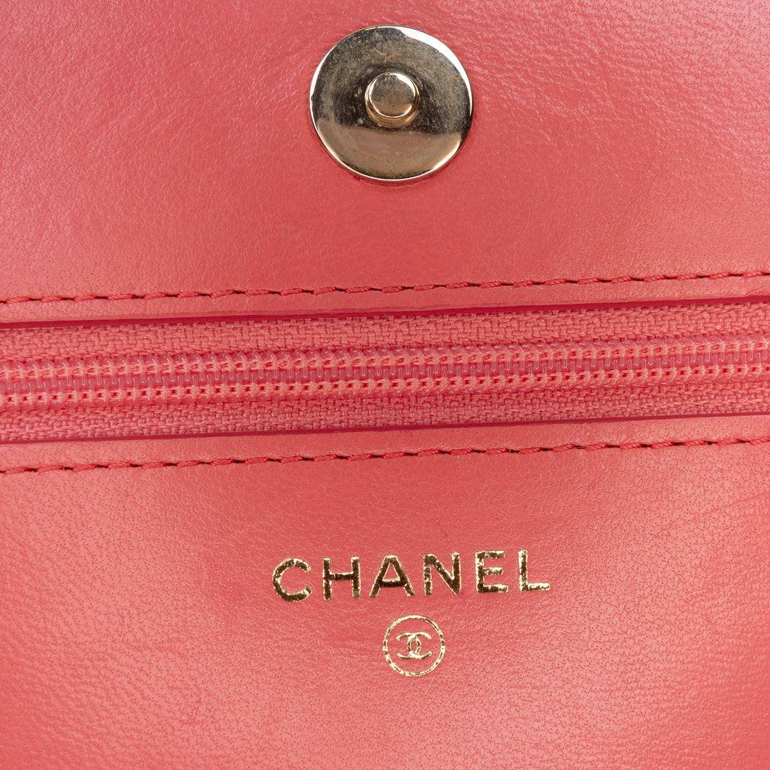 Chanel Cuir d’agneau Boy Portefeuille On Chain Rose – GABY PARIS Authentique