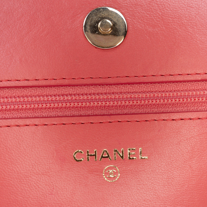 Chanel Cuir d’agneau Boy Portefeuille On Chain Rose – GABY PARIS Authentique