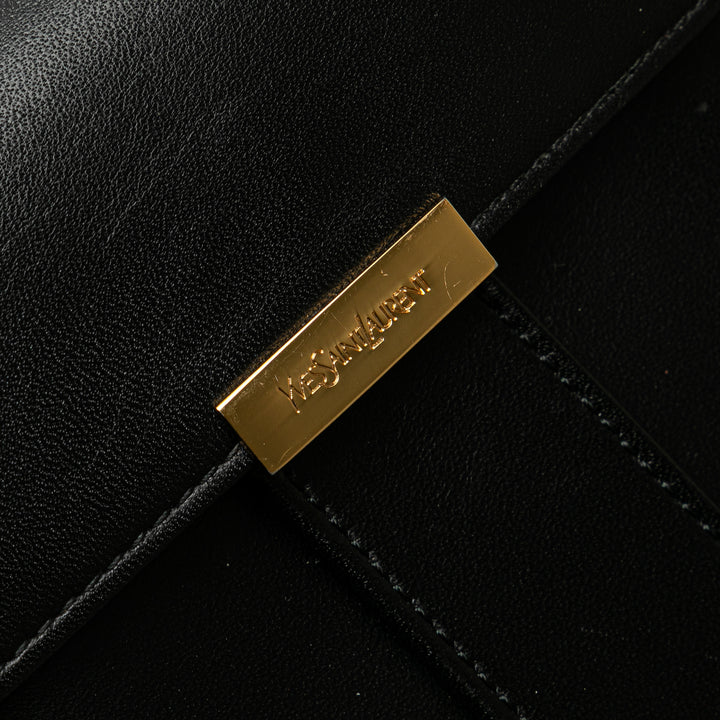 Leather Bucket Bag Black - Gaby Paris