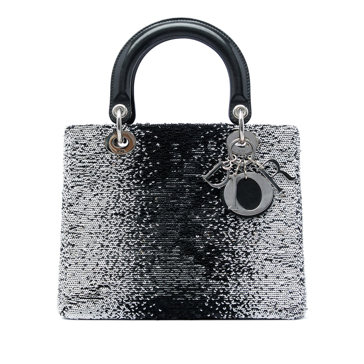 Sequinss Lady Dior Moyen Noir