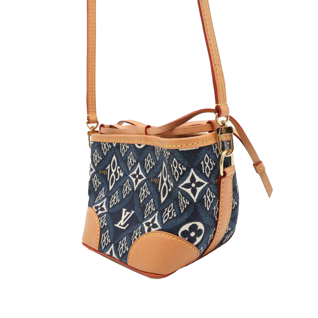 Monogram Jacquard Since 1854 Nano Noe Blue - Gaby Paris