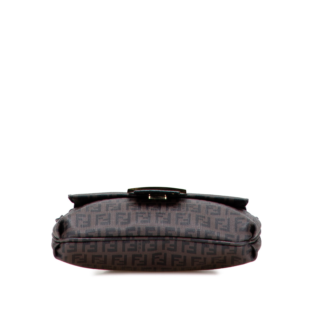 Fendi Sac bandoulière Zucchino Spalmati Marron – vue 3 – GABY PARIS