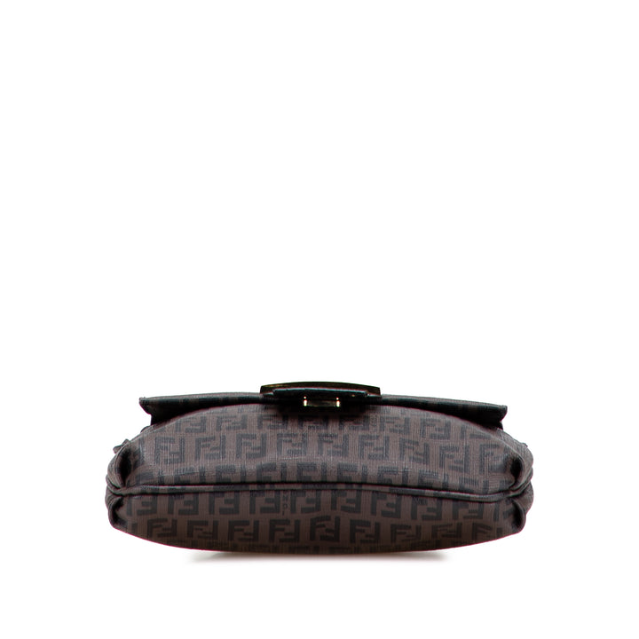 Fendi Sac bandoulière Zucchino Spalmati Marron – vue 3 – GABY PARIS