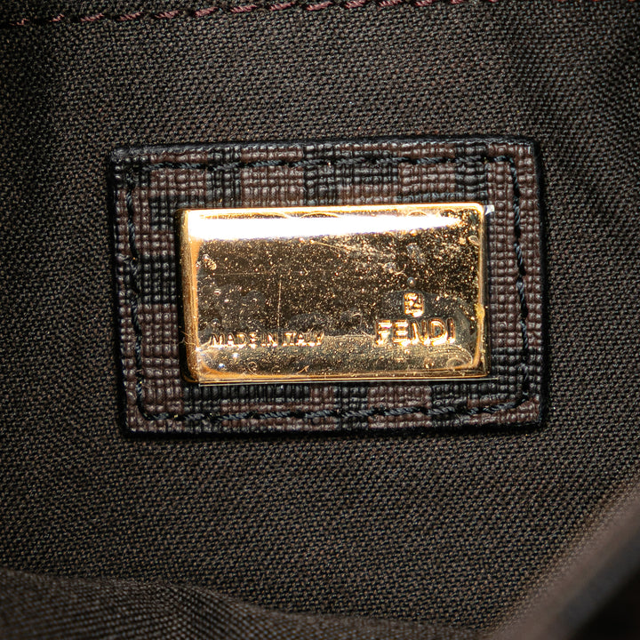 Fendi Sac bandoulière Zucchino Spalmati Marron – vue 5 – GABY PARIS