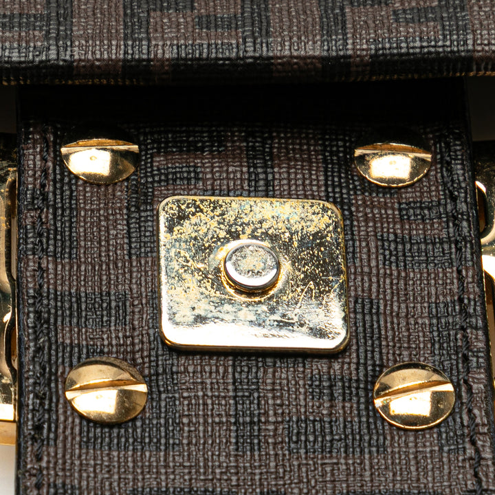 Fendi Sac bandoulière Zucchino Spalmati Marron – vue 9 – GABY PARIS