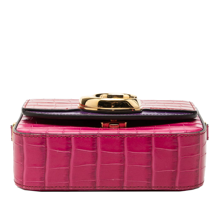 Chloé Mini Tricolor Croc embossé Cuir de veau C Sac