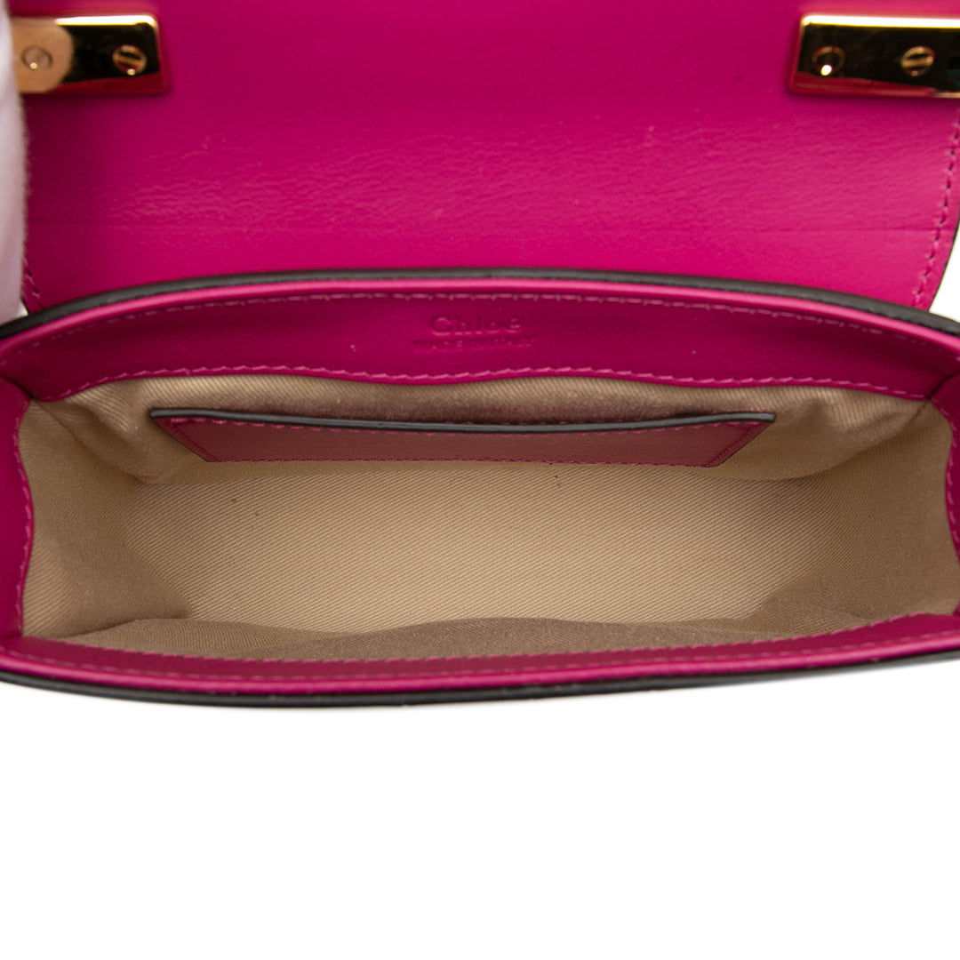 Chloé Mini Tricolor Croc embossé Cuir de veau C Sac