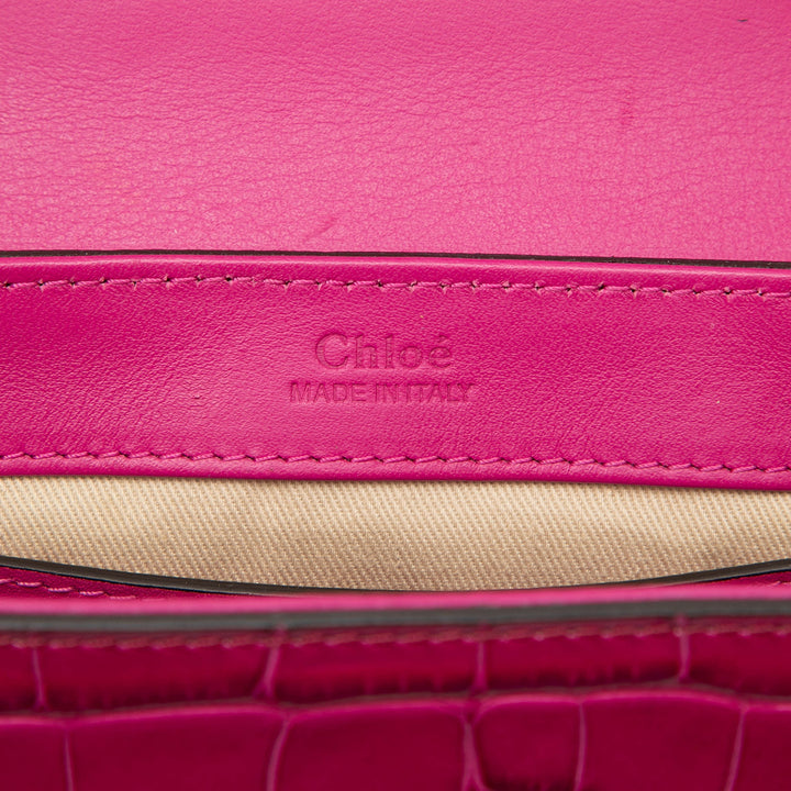 Chloé Mini Tricolor Croc embossé Cuir de veau C Sac