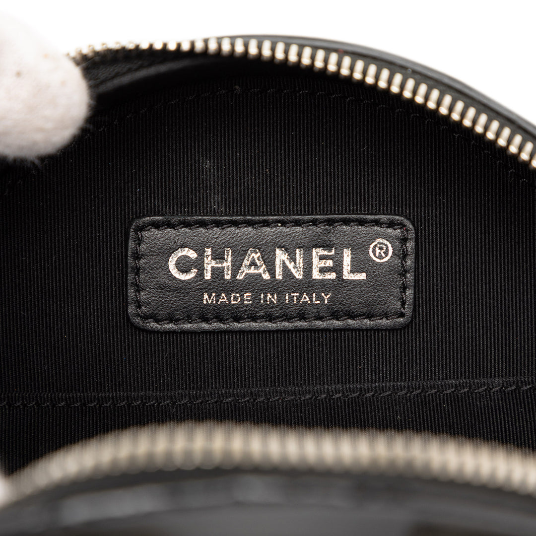 Chanel Cuir verni Rond As Earth Sac