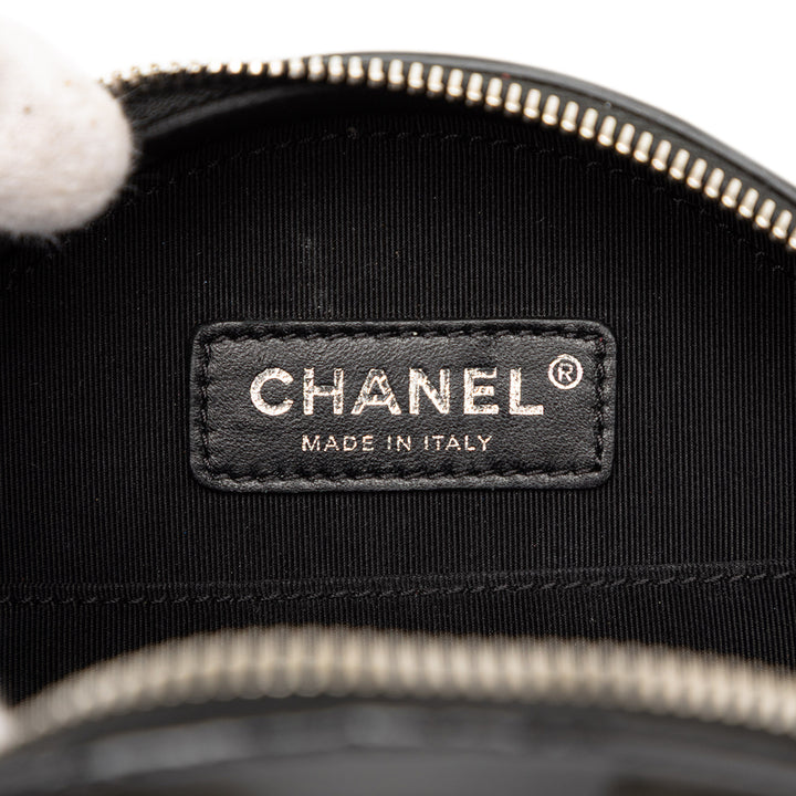 Chanel Cuir verni Rond As Earth Sac