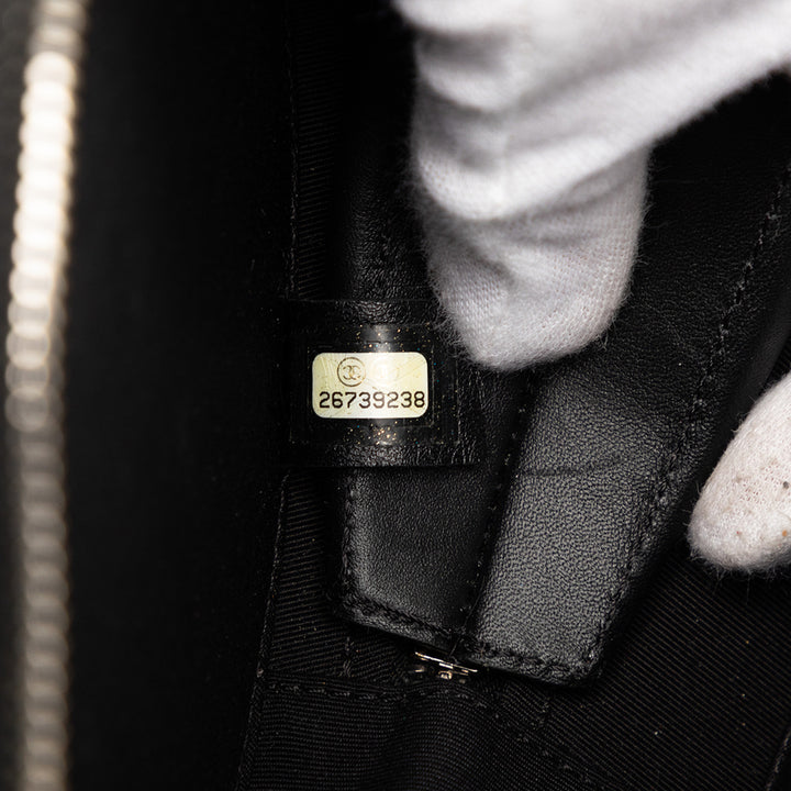 Chanel Cuir verni Rond As Earth Sac
